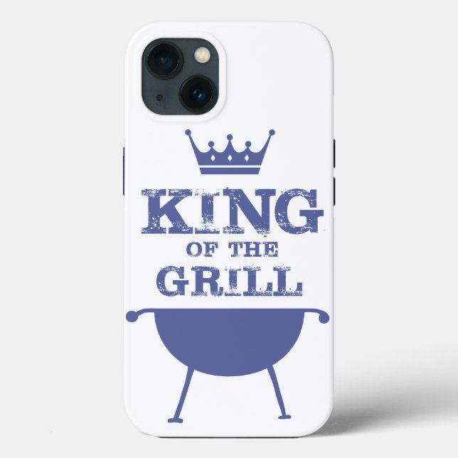 King Of The Grill, Blue Case-Mate iPhone Case (Back)