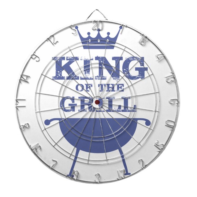 King Of The Grill, Blue Dartboard (Front)