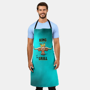 King Of The Grill - Comical Steer Apron