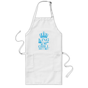 King of the Grill (costomizable) Long Apron