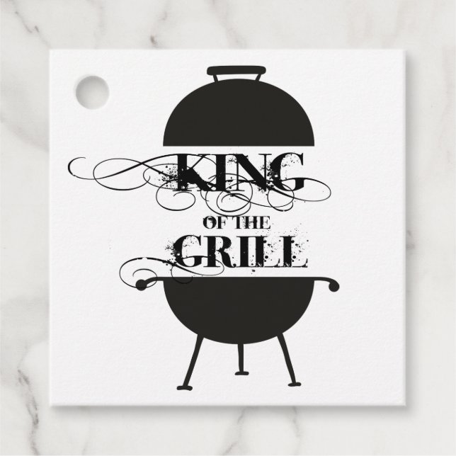 King Of The Grill Favour Tags (Front)