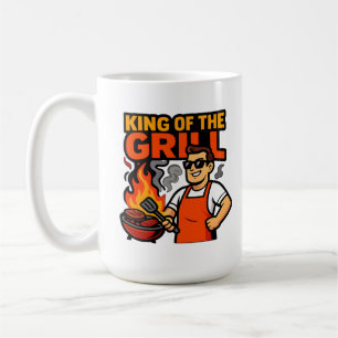 King of the Grill Funny Father's Day BBQ Master  Coffee Mug