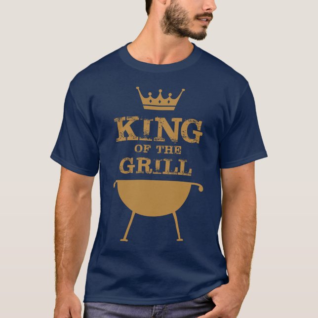 King Of The Grill, Gold T-Shirt (Front)