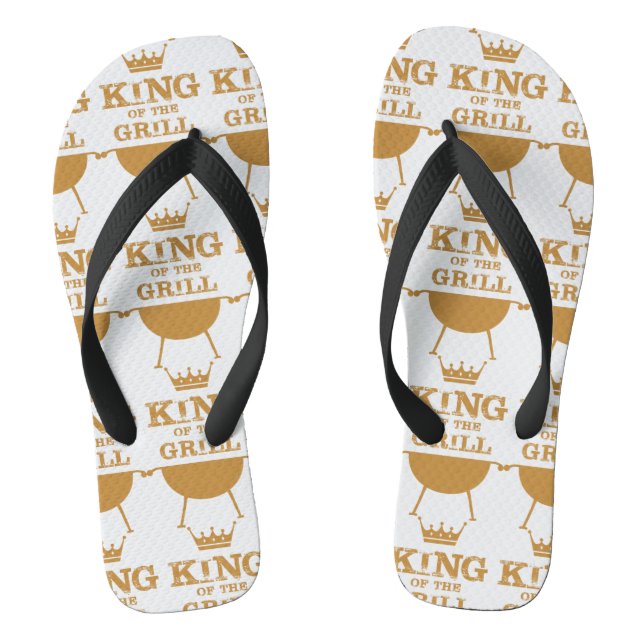 King Of The Grill, Gold Thongs (Footbed)