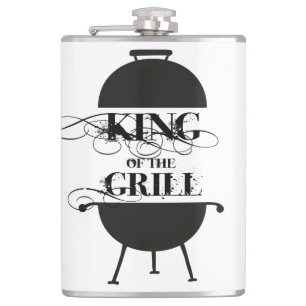 King Of The Grill Hip Flask