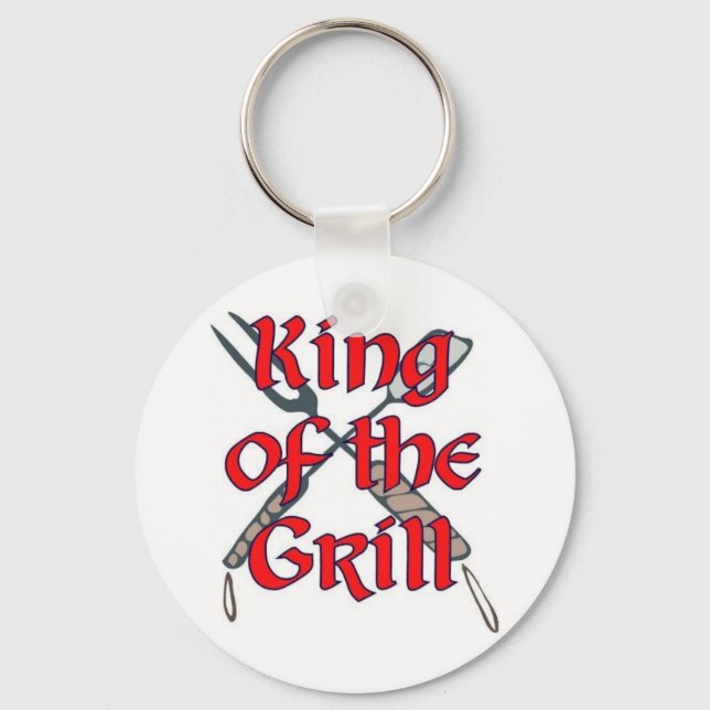 King of the Grill Key Ring (Front)