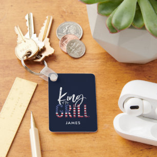 King of the grill  key ring