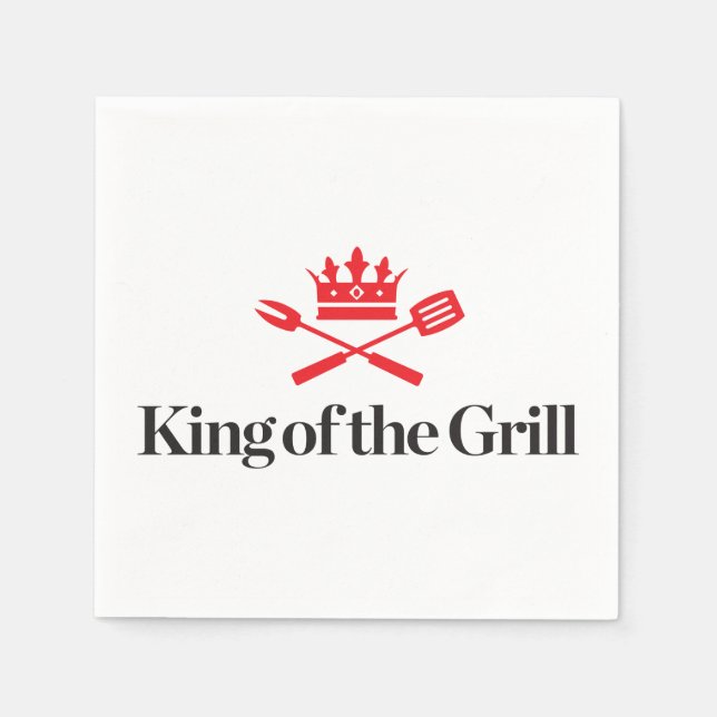 King of the Grill Napkin (Front)