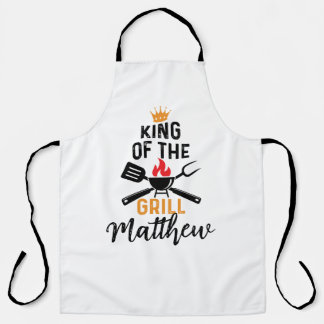 King of the Grill Personalised Men's Apron