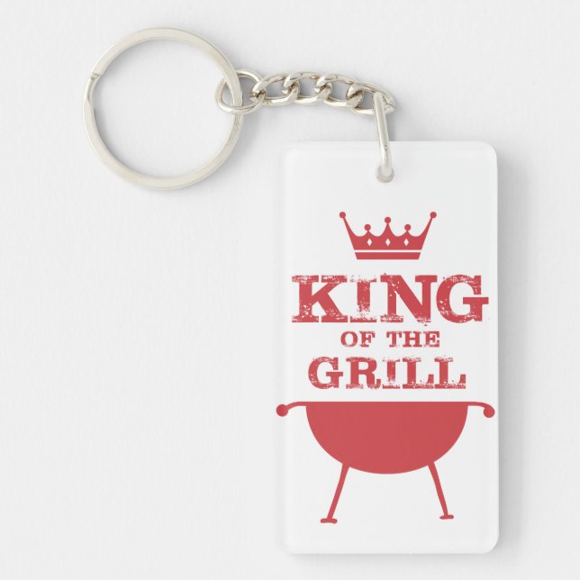 King Of The Grill, Red Key Ring (Front)