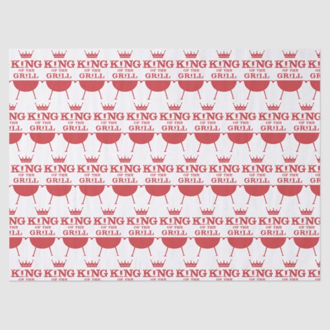 King Of The Grill, Red Tissue Paper (Front)