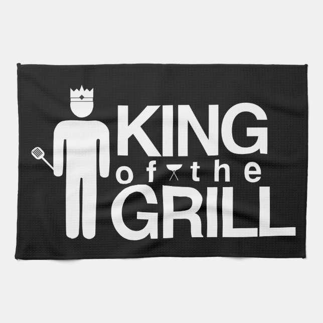 King of the Grill Tea Towel (Horizontal)