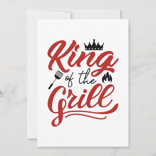 King Of The Grill Thank You Card (Front)