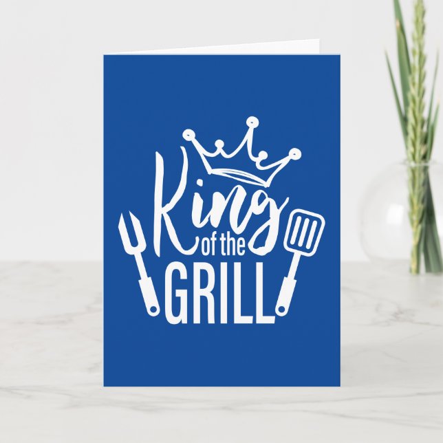 King of the Grill Typography Card (Front)