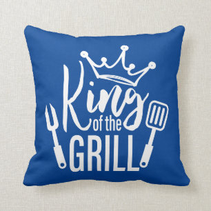 King of the Grill Typography Cushion