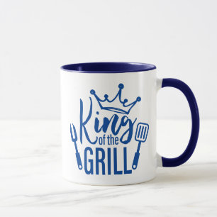 King of the Grill Typography Mug
