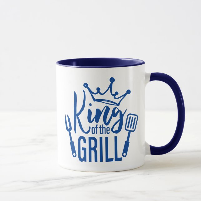 King of the Grill Typography Mug (Right)