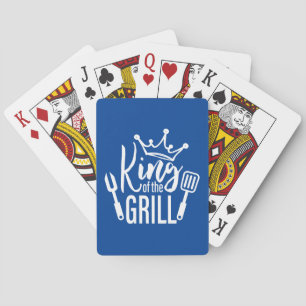 King of the Grill Typography Playing Cards