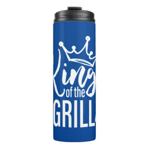 King of the Grill Typography Thermal Tumbler