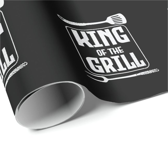 King of the GRILL Wrapping Paper (Roll Corner)