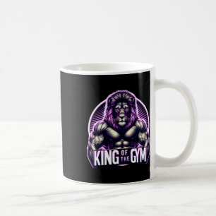 King Of The Gym Lion Flexing Muscules Bodybuilding Coffee Mug