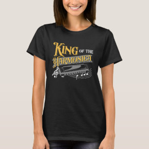 King Of The Harmonica Player Harmonicist French Ha T-Shirt