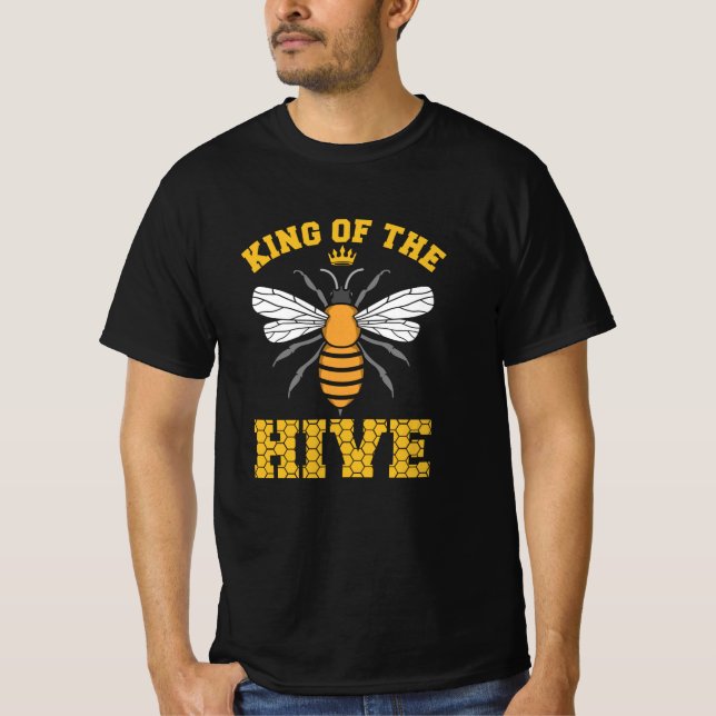 King of the HIVE Beekeepers Bee love whisperer T-Shirt (Front)