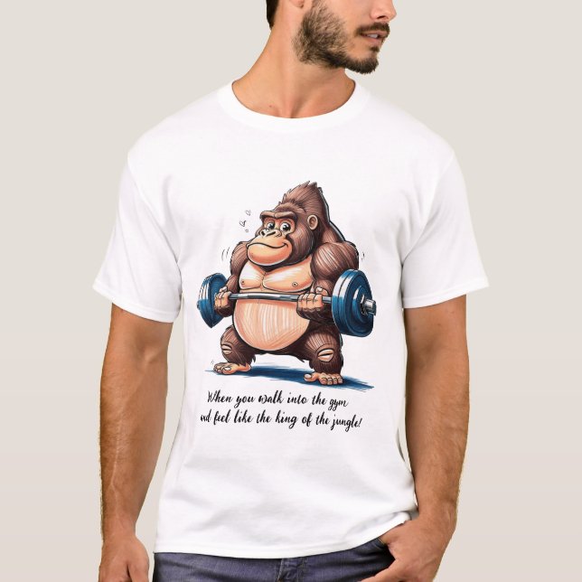 King of the Jungle at the Gym T-Shirt (Front)