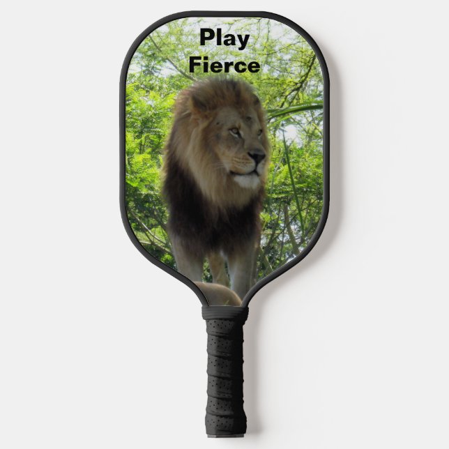 King of the Jungle - Customisable Lion  Pickleball Paddle (Front)