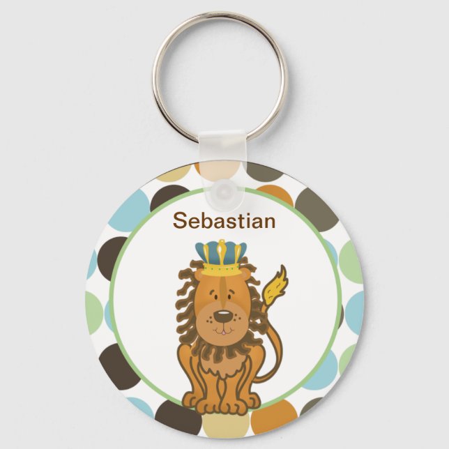 KING OF THE JUNGLE CUSTOMIZABLE KEYCHAIN (Front)