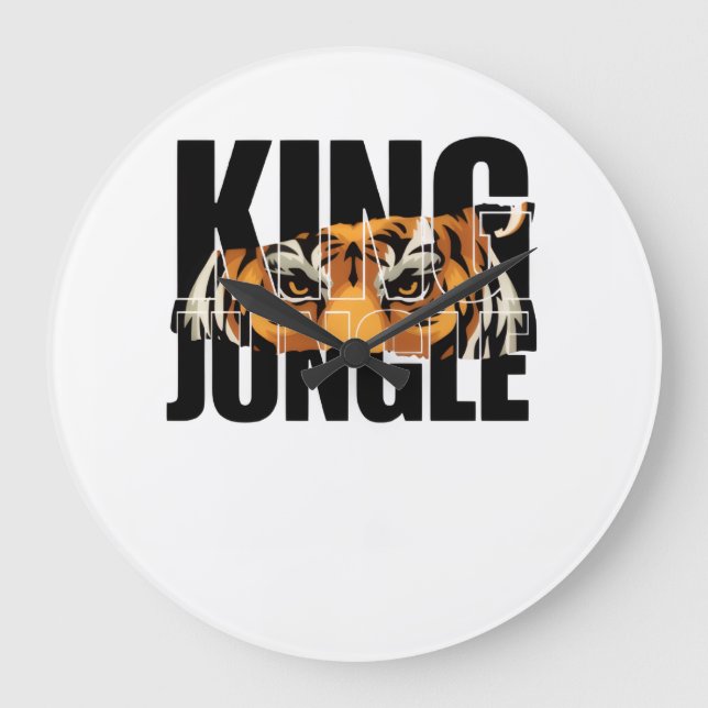 King of the Jungle Large Clock (Front)