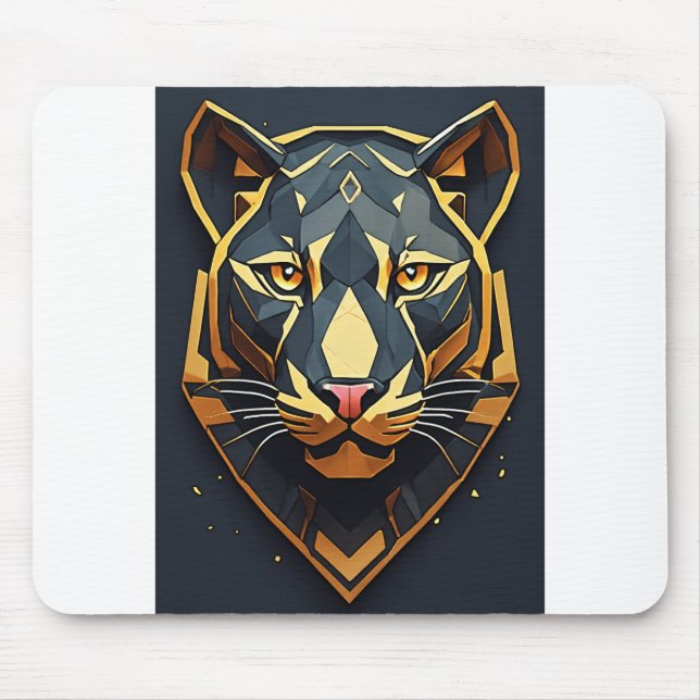 King of the jungle lion mouse pad  (Front)