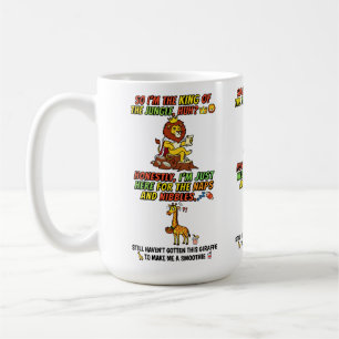 King Of The Jungle Lion Naps Funny Coffee Mug