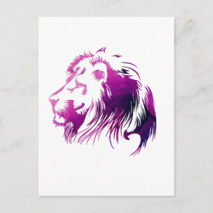 King of the jungle postcard