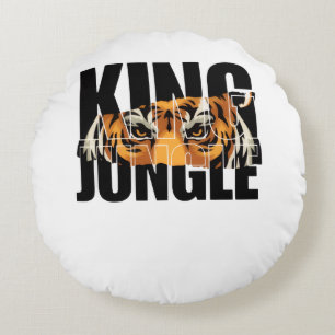 King of the Jungle Round Cushion