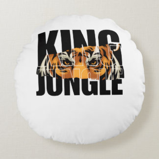 King of the Jungle Round Cushion