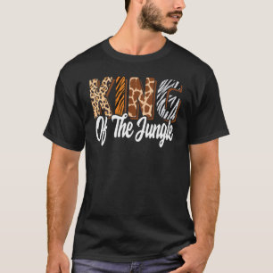King Of The Jungle Zoo Birthday Safari Jungle Anim T-Shirt