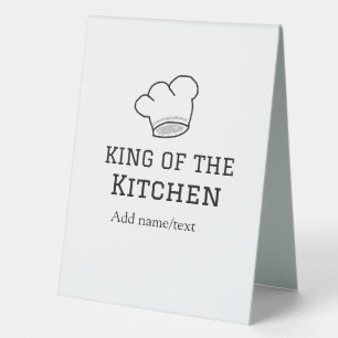 King of the kitchen chef cooking add name crown ha
