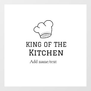 King of the kitchen chef cooking add name crown ha