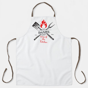 King of the Kitchen Customisable Name & Year Apron