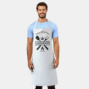 King of the Kitchen Personalised BBQ Apron