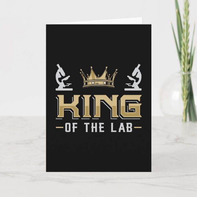 King Of The Lab Laboratory Technician Lab Tech Card (Front)