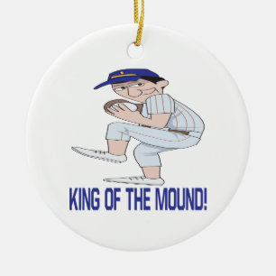 King Of The Mound Ceramic Tree Decoration