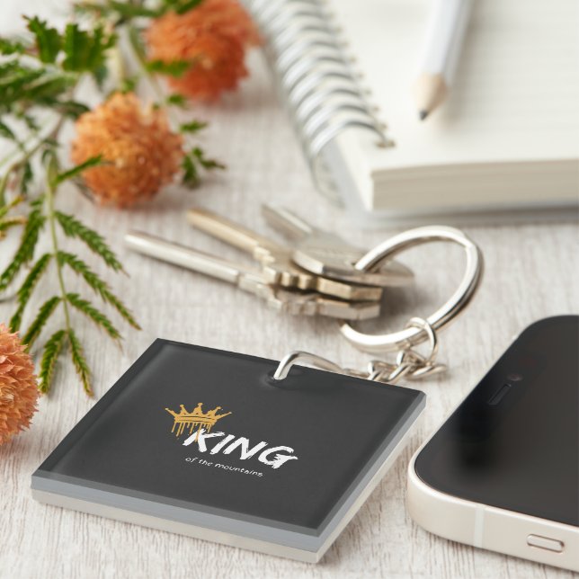 king of the mountain key ring (Front Right)