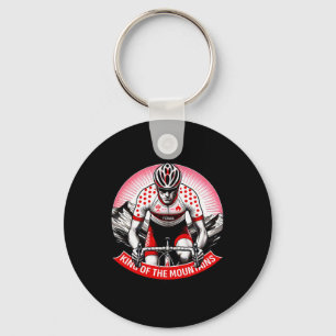 King Of The Mountains Climbing Bicycle Tour Rider Key Ring