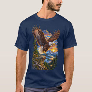 King of the Northern Skies – Vintage Bald Eagle T-Shirt