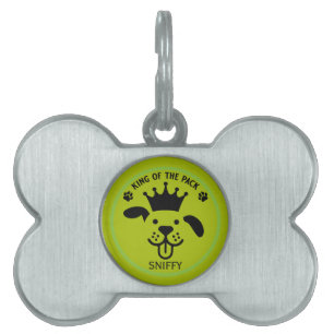 King Of The Pack Dog Pet ID Tag