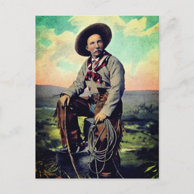 King of the Plains (c. 1907) Postcard (Front)