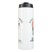 King of the Reel Salmon Fisherman Thermal Bottle