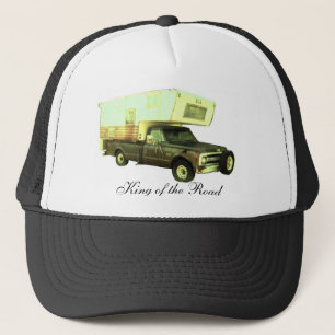 King of the Road - Vintage Truck Camper Trucker Hat